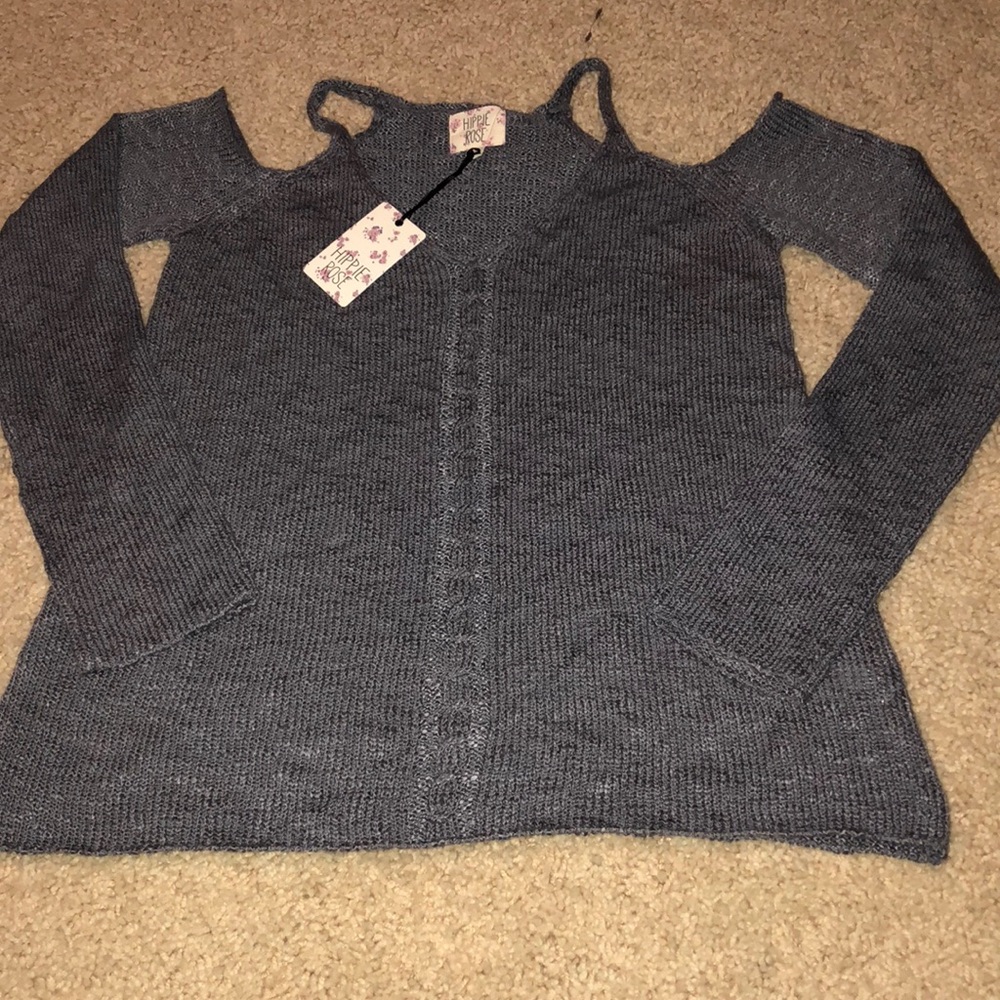 NEW Cold Shoulder Spring Sweater